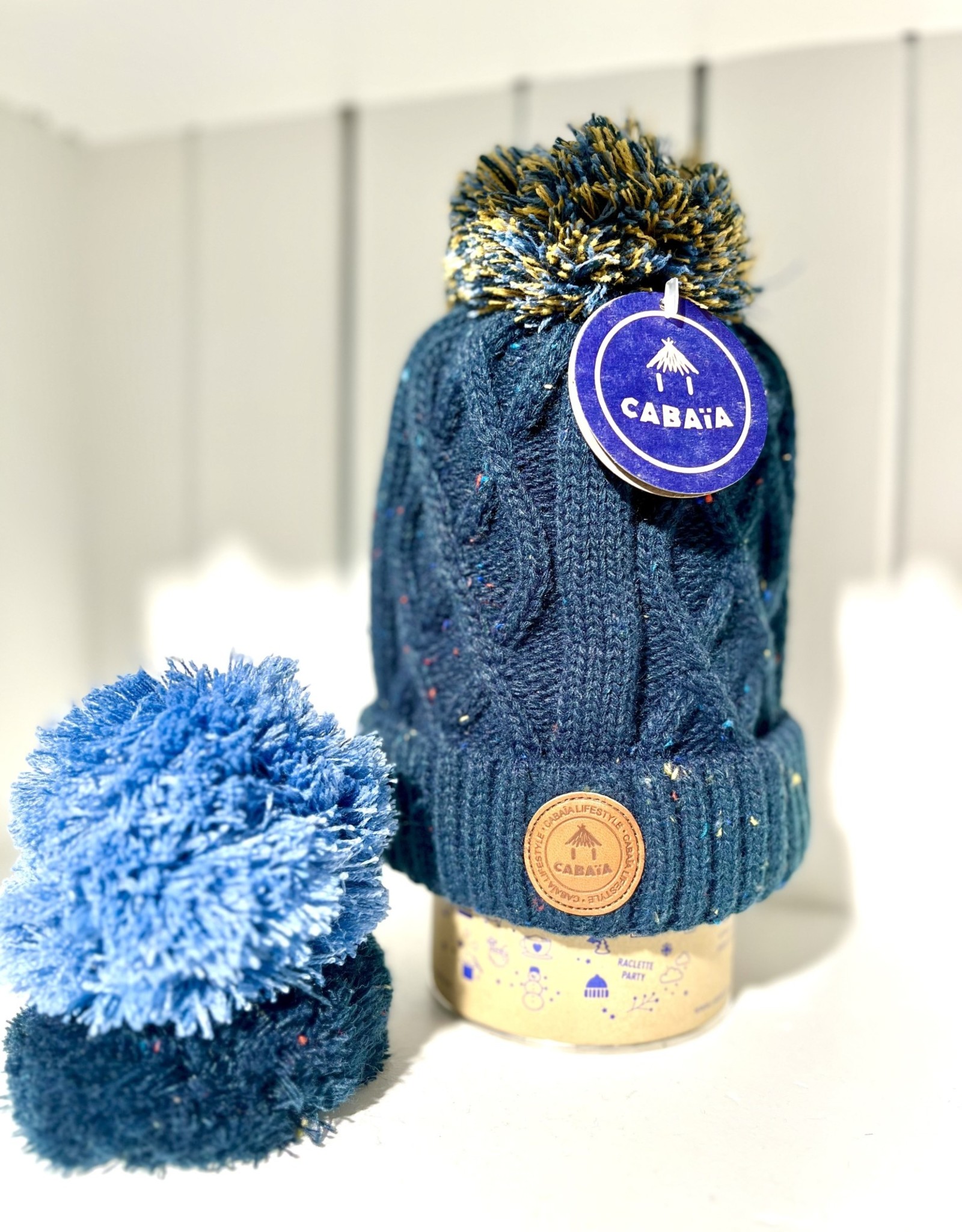 Jus de Pomme Navy Bébé - Polaire - Bonnet pour enfant