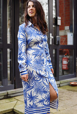 Robe Reya-Ecru & Bleu