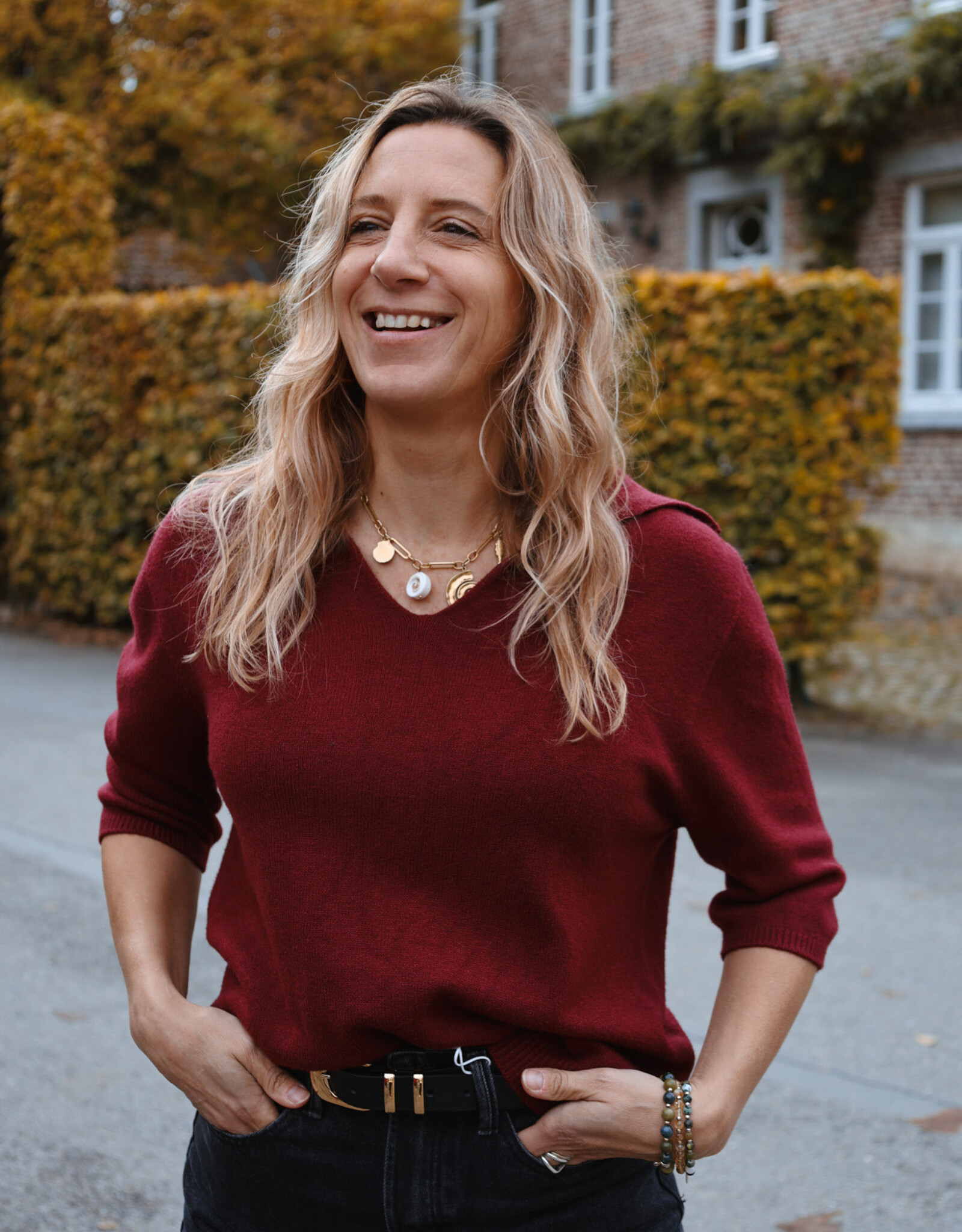 Pull Manche Mi-Longue Povima