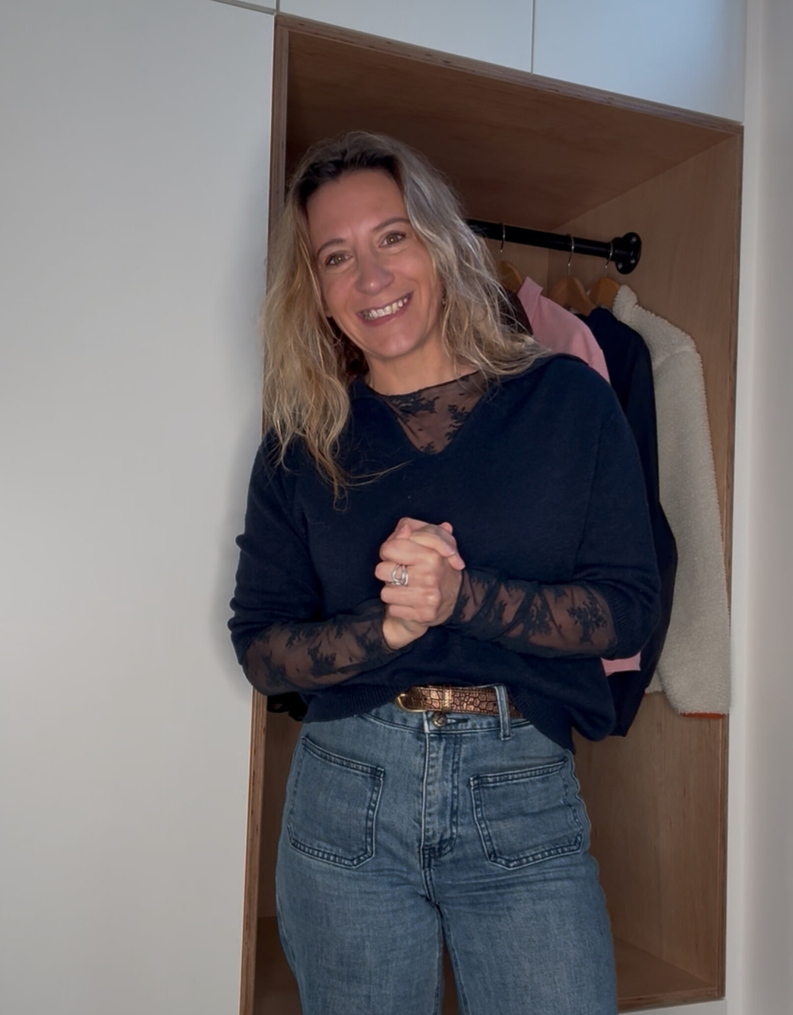 Pull Manche Mi-Longue Povima