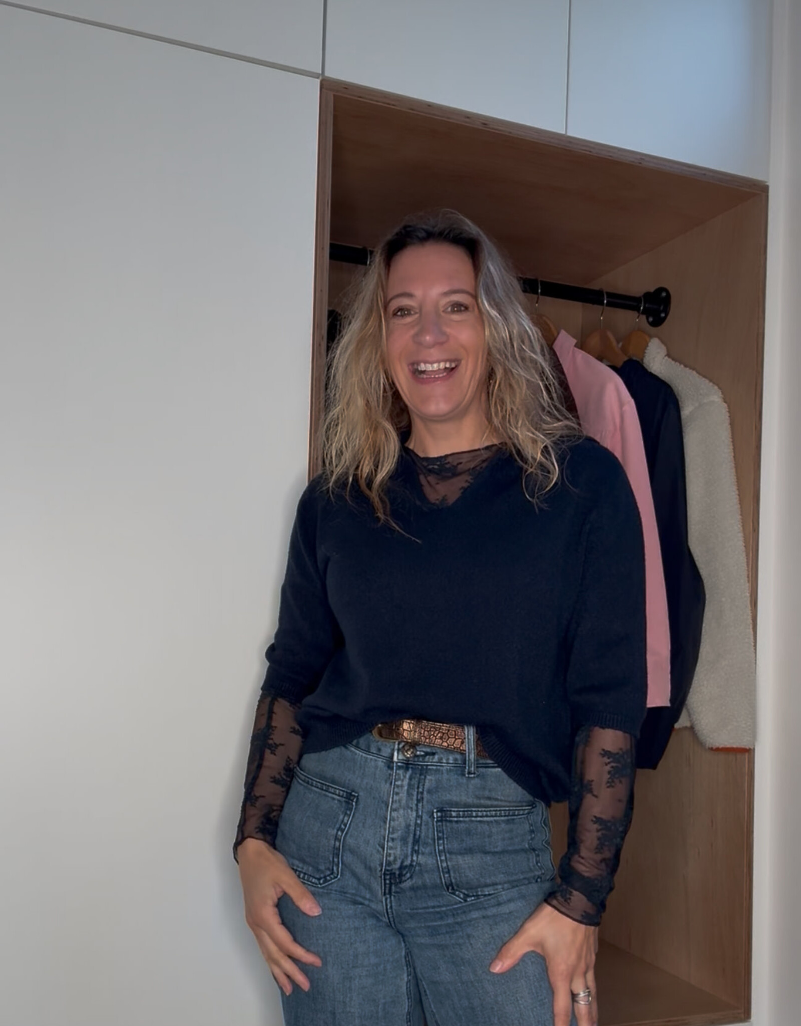 Pull Manche Mi-Longue Povima