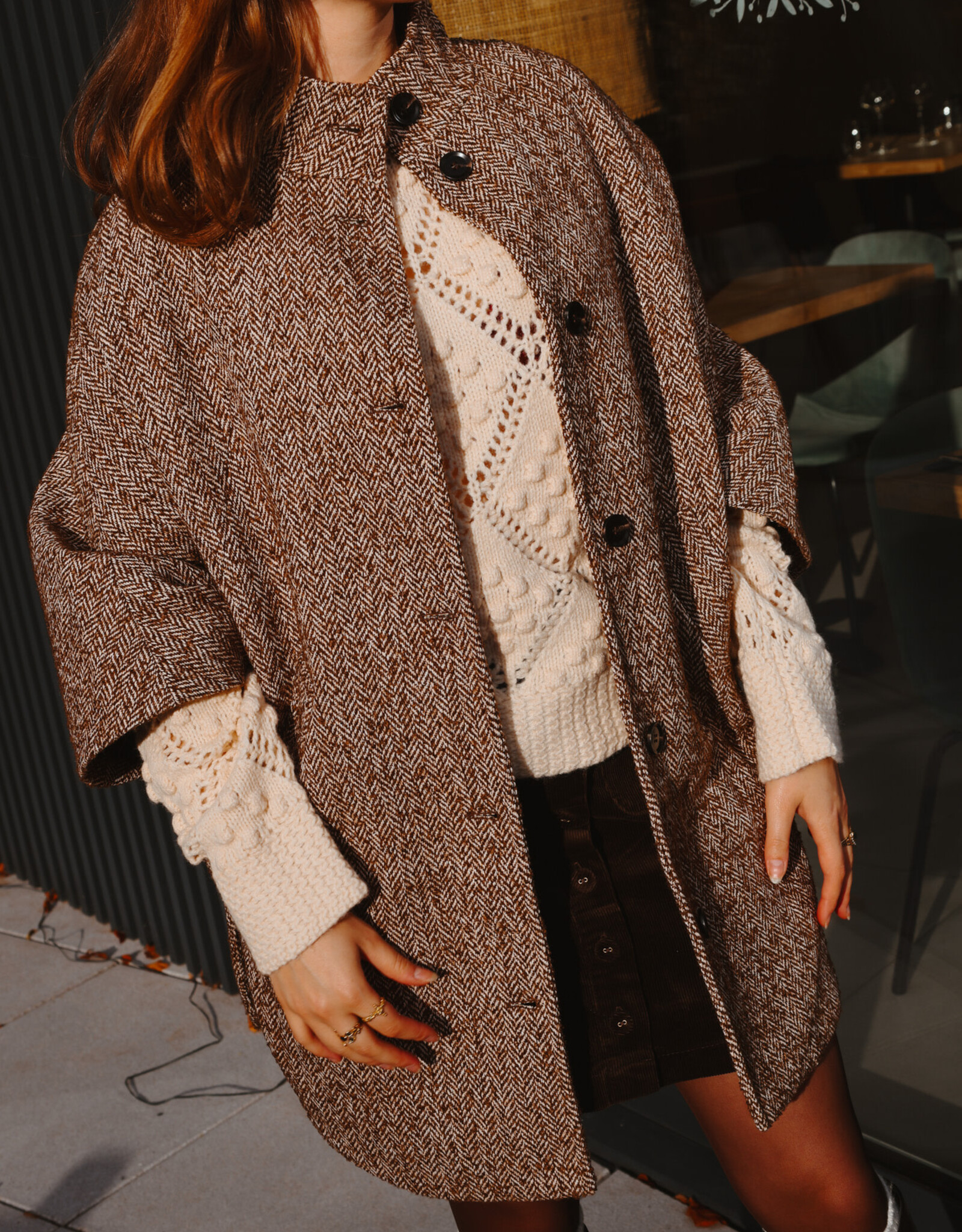 Cape mi-longue capria