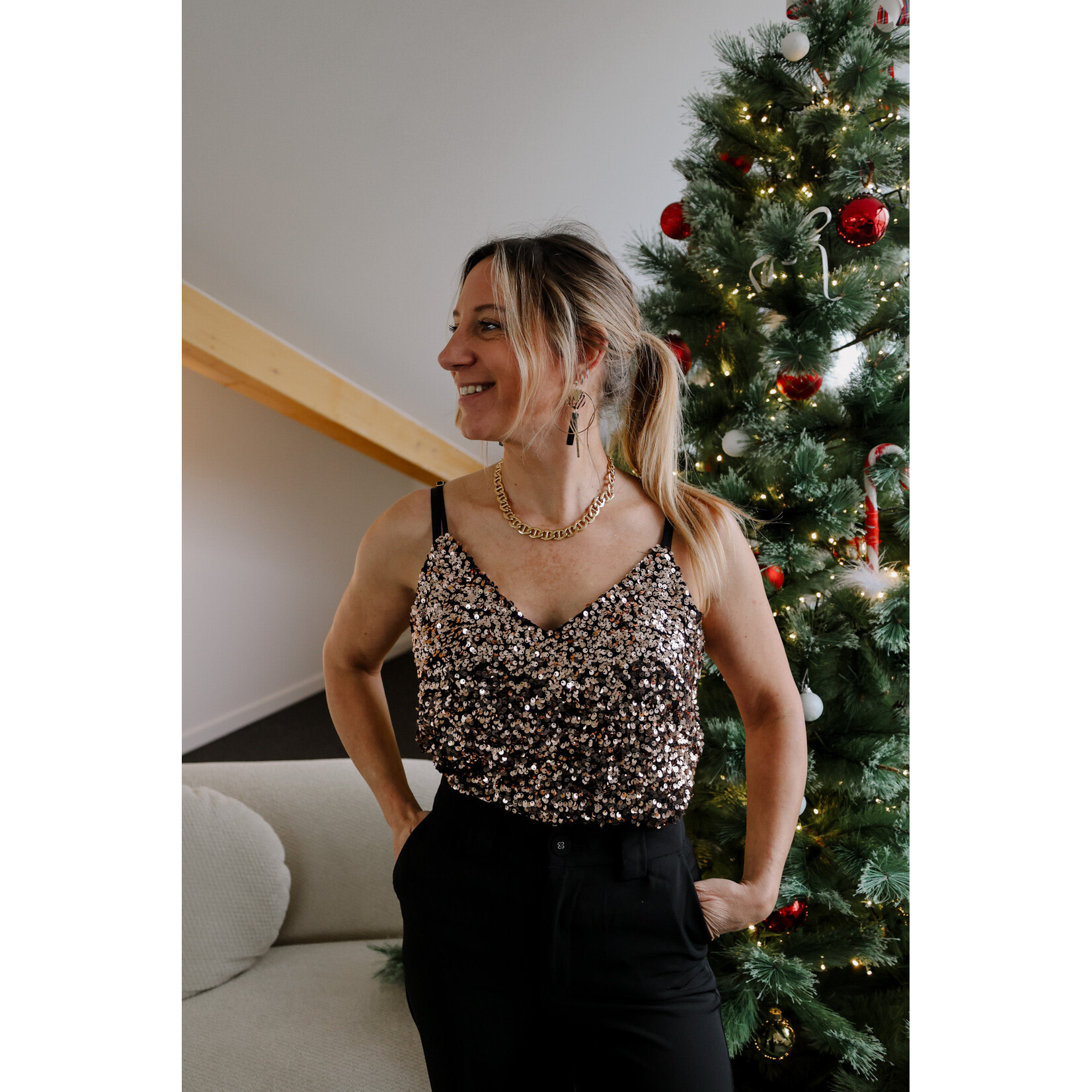 Top Taiti Paillettes