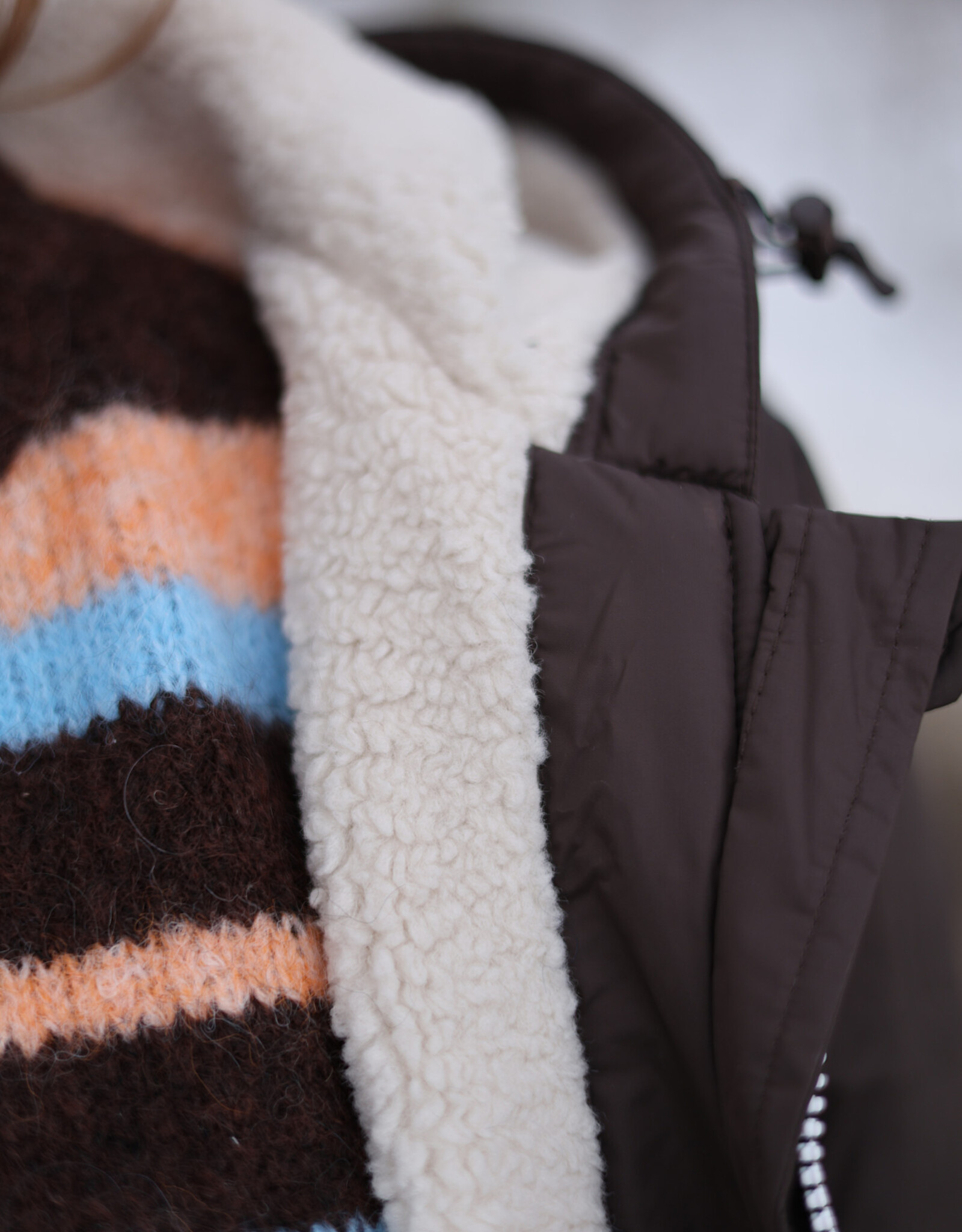 Veste Imperméable  Fourée Courte