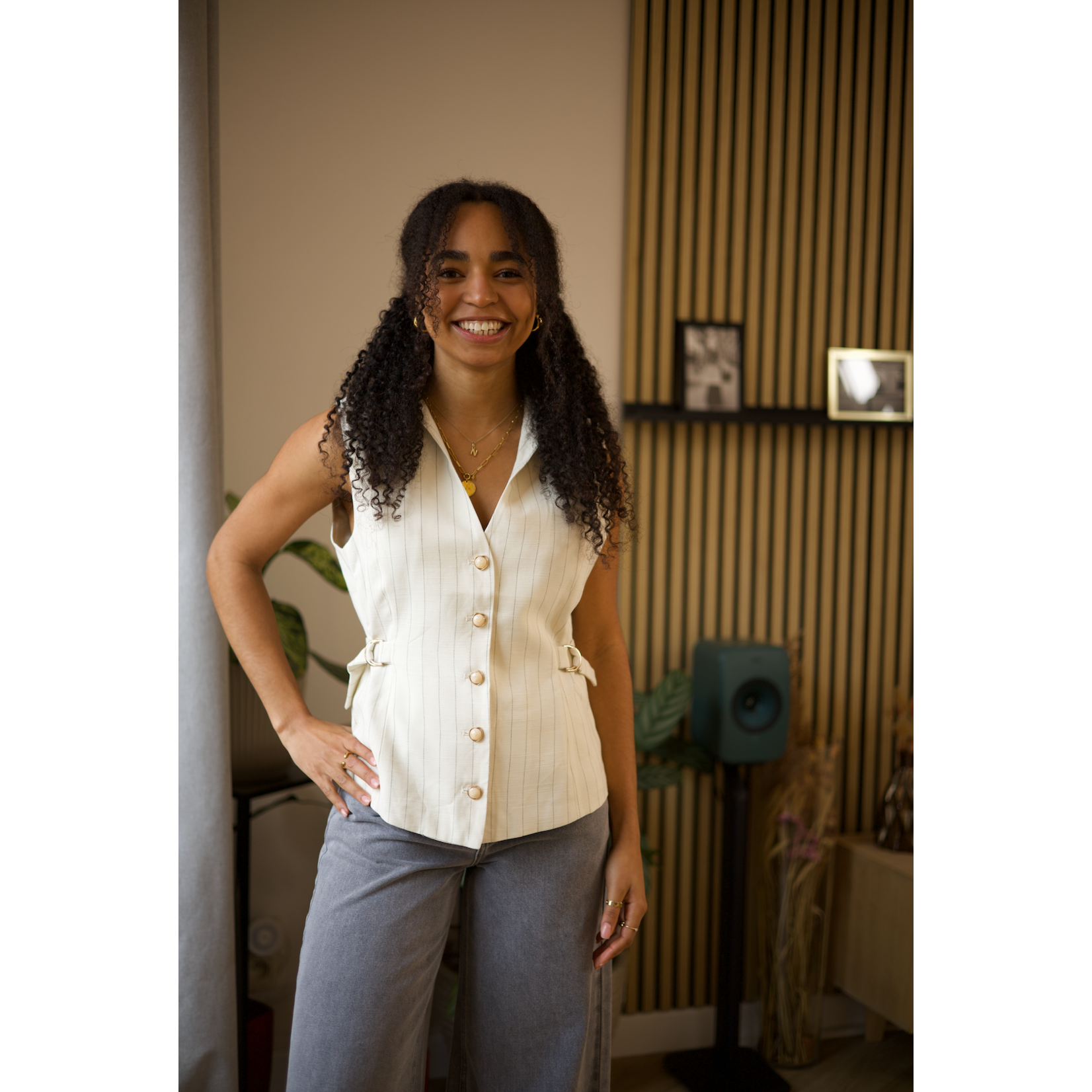 Blazer Sans Manche Lignani