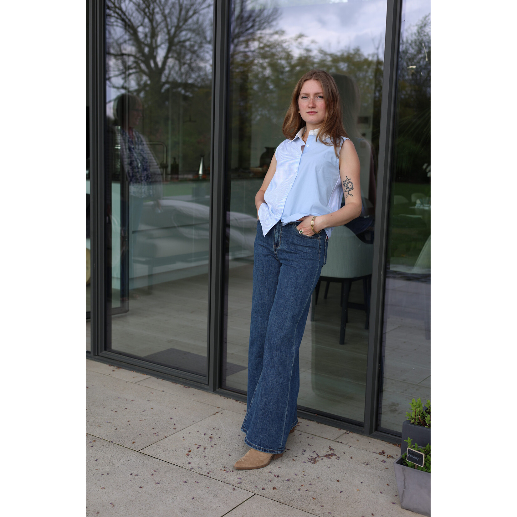 Chemise sans manches Cliva