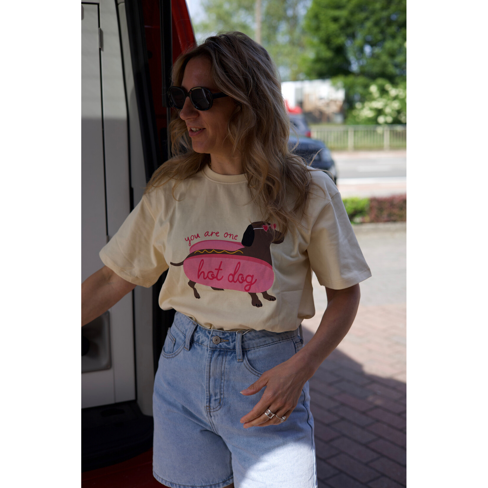 T-Shirt Enfant Teckel Hot Dog