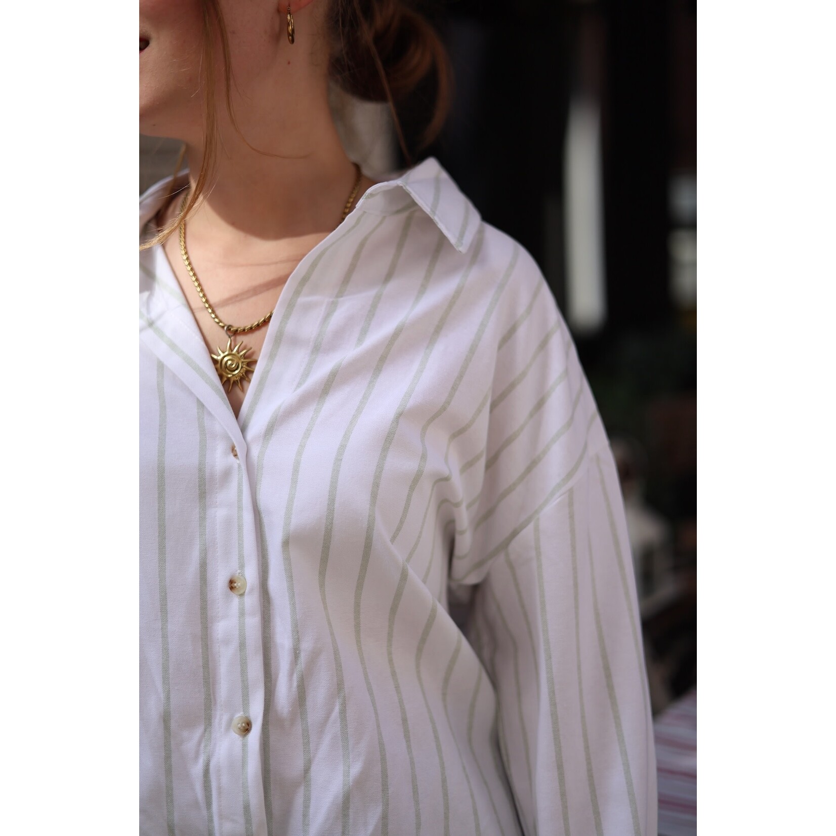 Chemise en coton ligné Calita