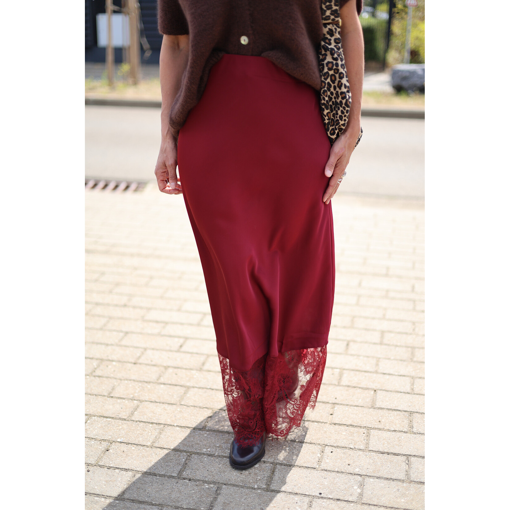 Jupe Jastina Satin Dentelle