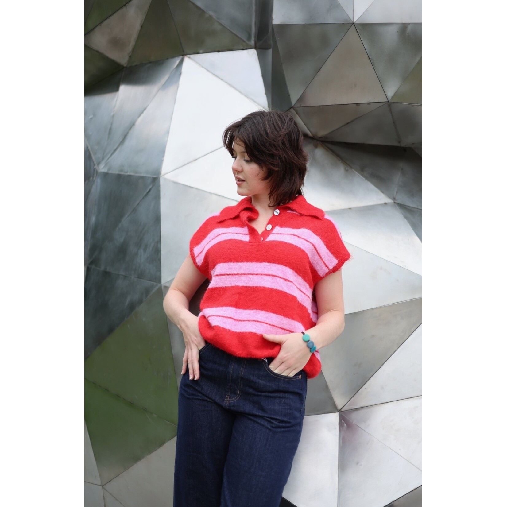 Pull Polo Ligné