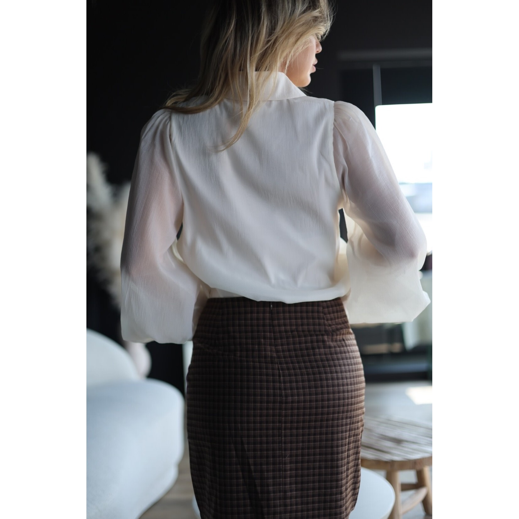 Chemise manches bouffantes charisse