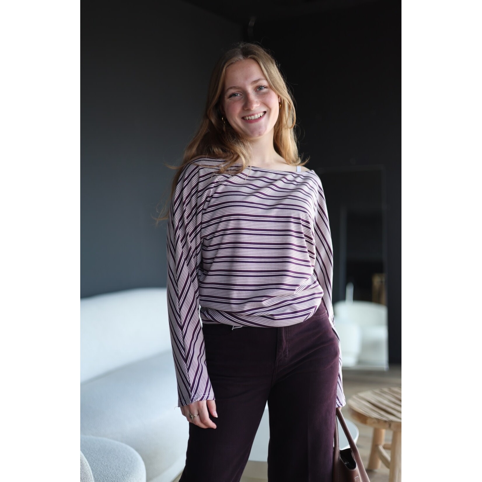 Haut hannette ligné
