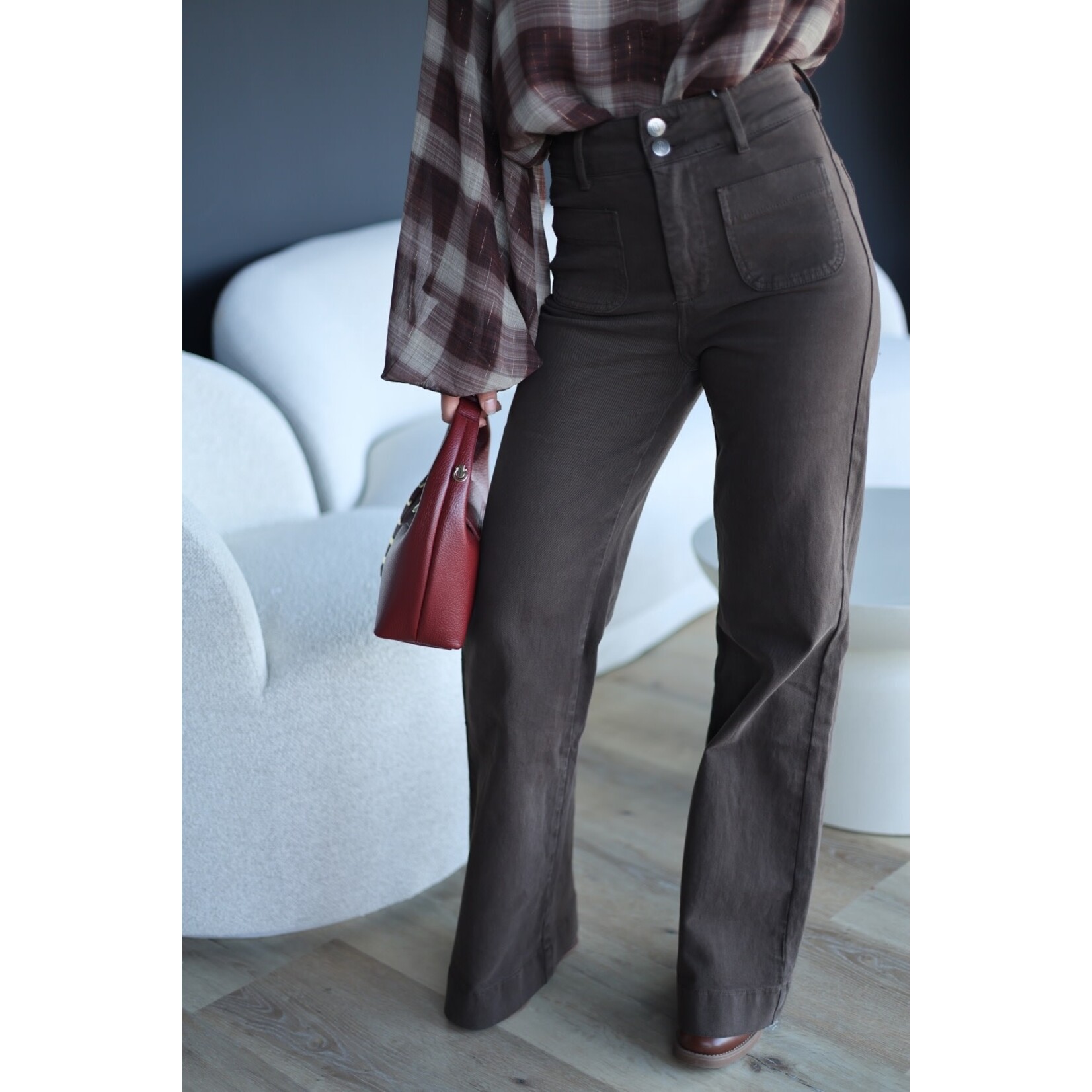 Jeans Aneya - Chocolat