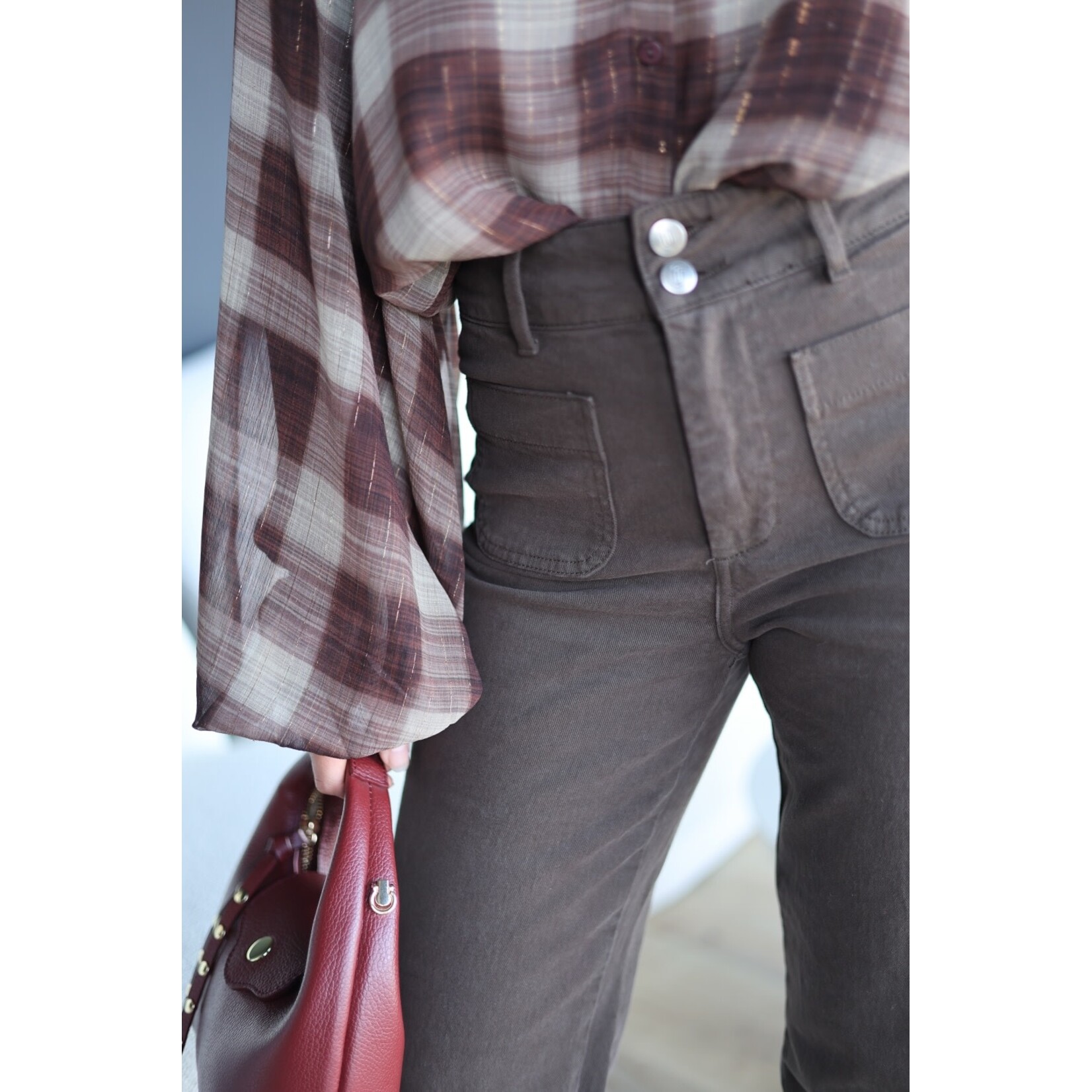 Jeans Aneya - Chocolat