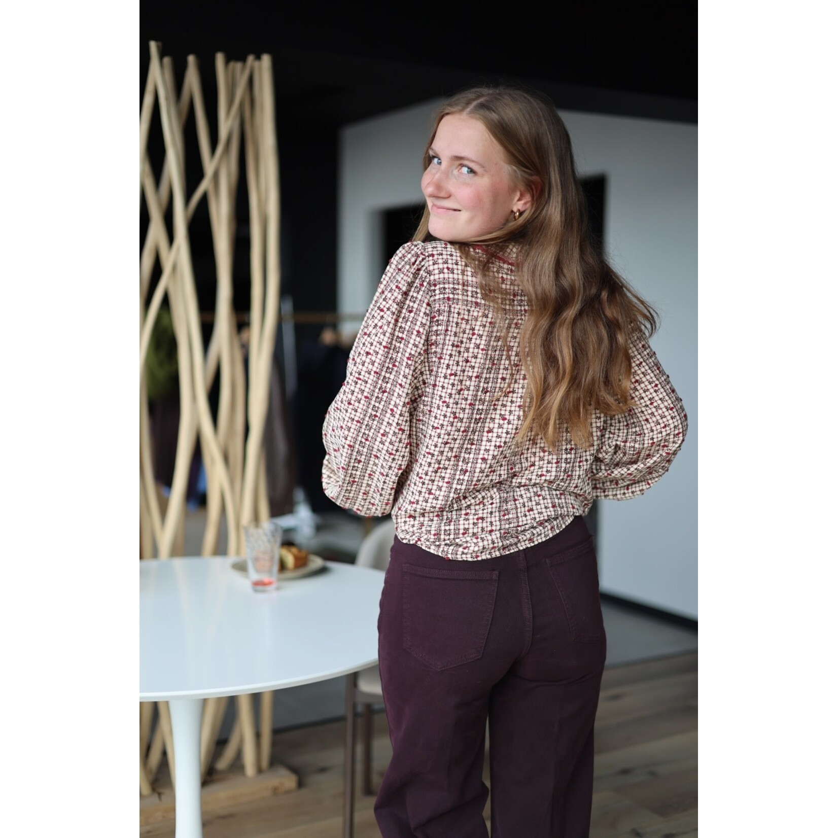 Chemise Chica Carreaux Fleuri