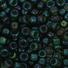Toho Glasperlen rund 8-0 grün/violet (384)