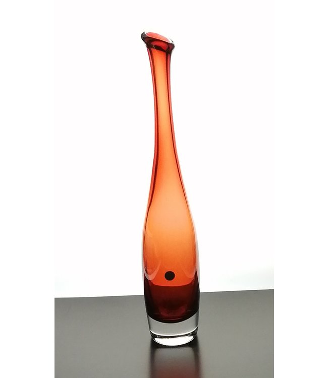 Siem van der Marel - Flaschenvase Iris Rot