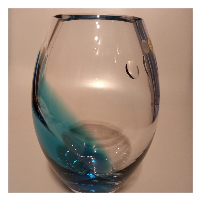 Leerdam Glaskunstvase Essilor