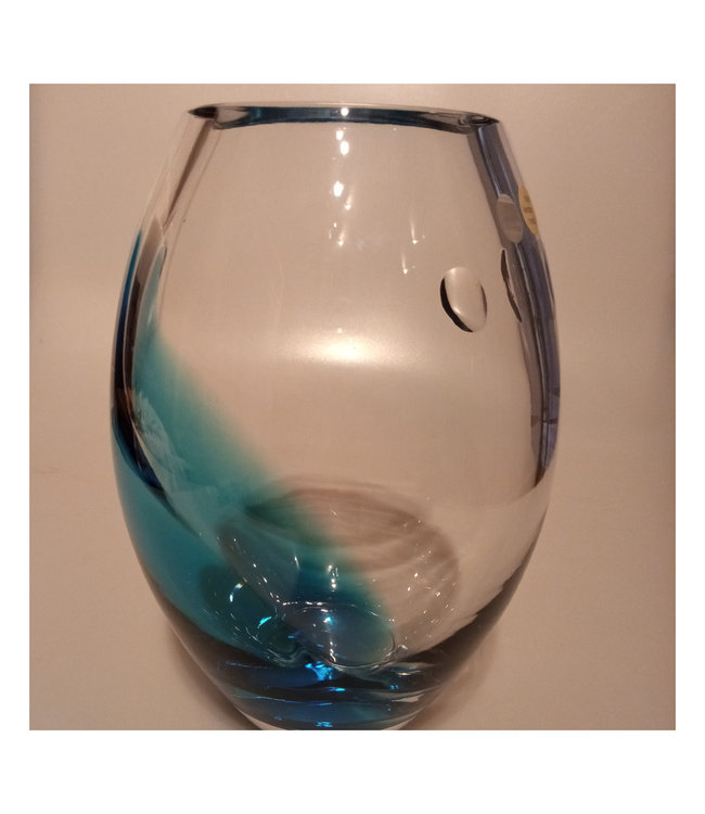 Leerdam glaskunst vaas Essilor