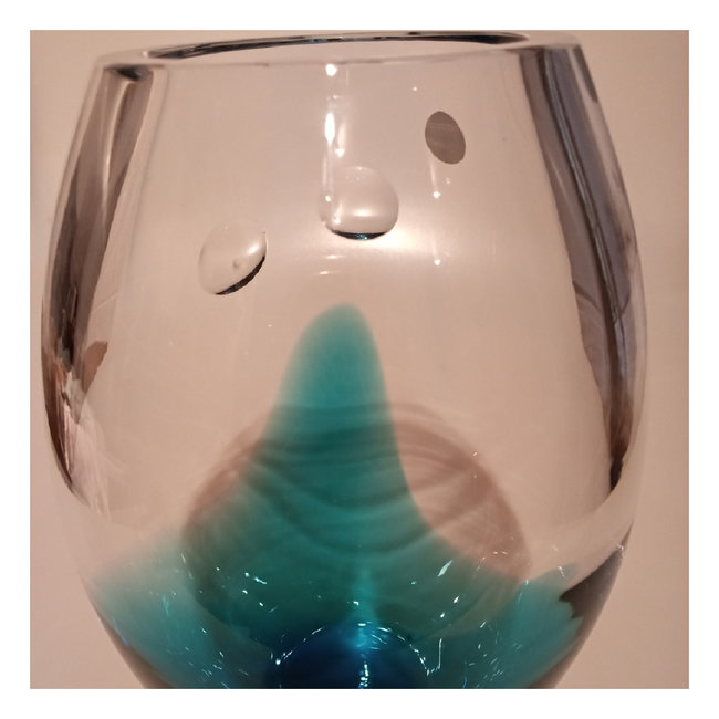 Leerdam Glaskunstvase Essilor