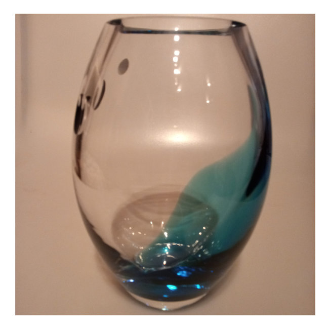 Leerdam glaskunst vaas Essilor