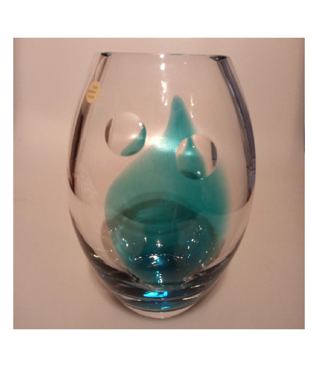 Leerdam Glaskunstvase Essilor