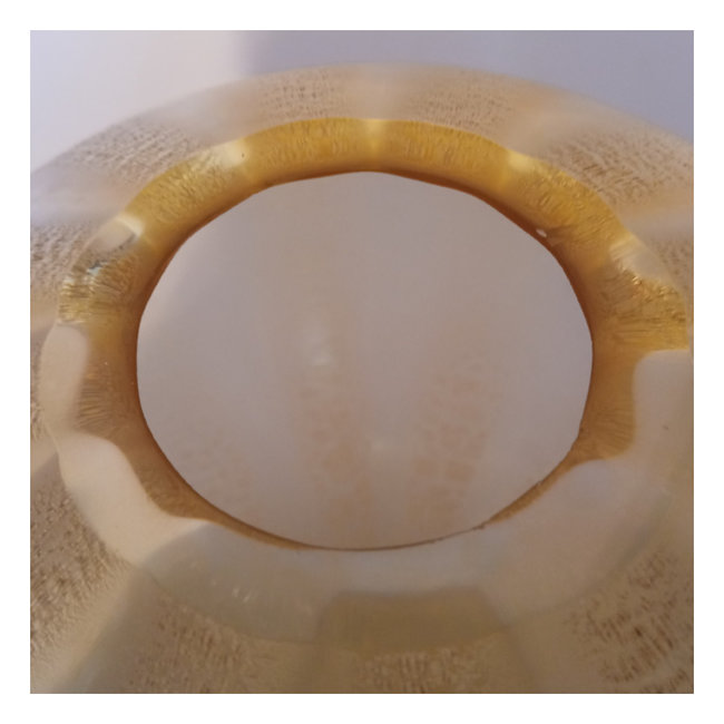 Leerdam craquelé vaas