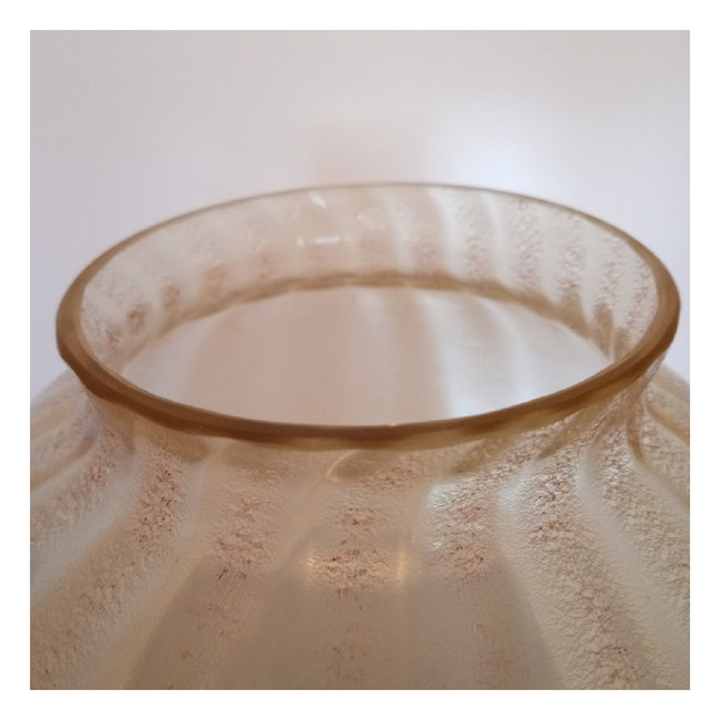 Leerdam craquelé vaas