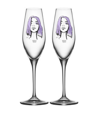 Kosta Boda All About You champagneglas Forever Mine, 23 cl (2-pack)