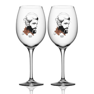 Sara Woodrow Kosta Boda wijnglas