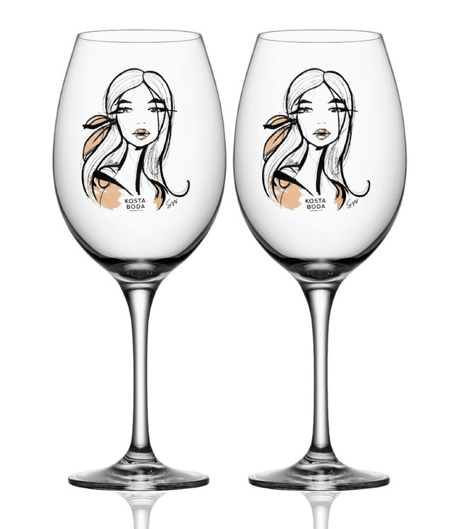 Kosta Boda All About You wijnglas Wait For Her, 52cl (2-pack)