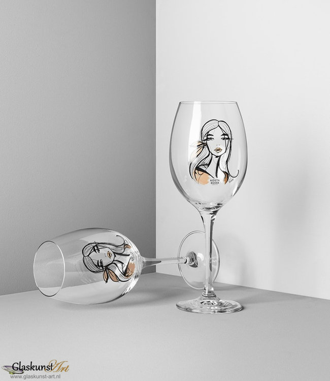 Kosta Boda Weinglas