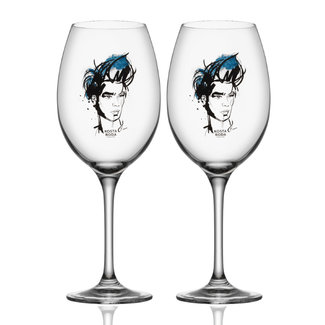Sara Woodrow Kosta Boda wijnglas