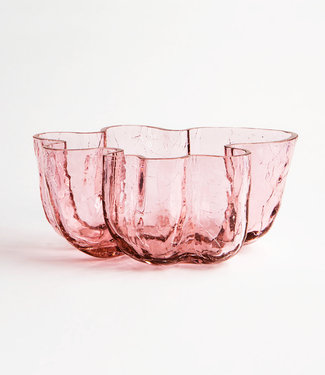 Kosta Boda Kosta Boda schaal Crackle roze