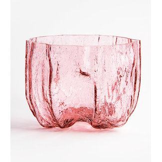 Åsa Jungnelius Kosta Boda vaas Crackle roze