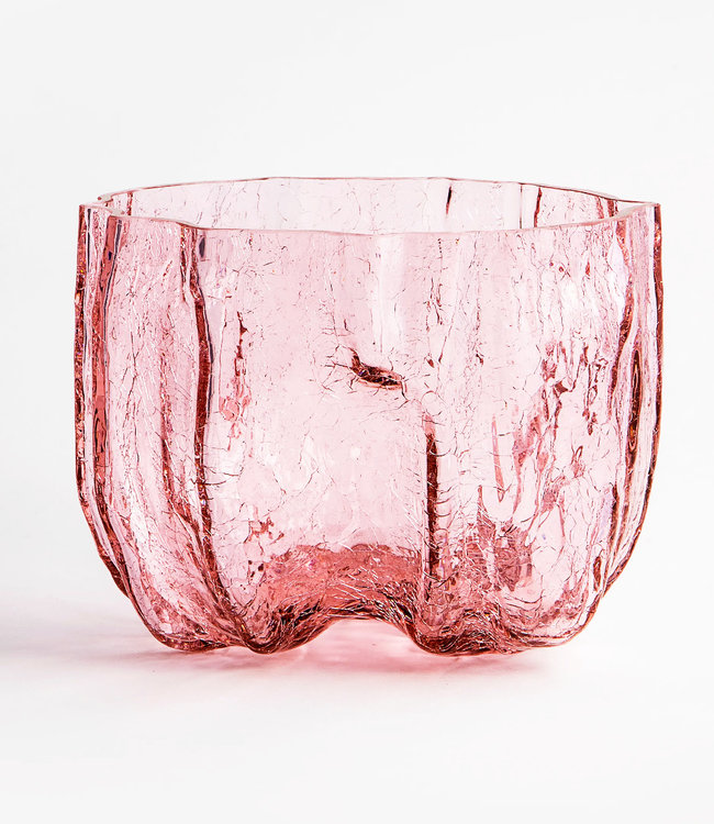 Kosta Boda Kosta Boda vaas Crackle roze