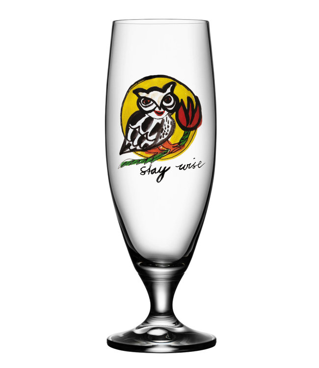 Ulrica Hydman-Vallien Kosta Boda bierglas Stay Wise