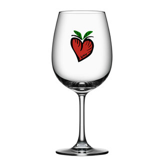 Ulrica Hydman-Vallien Kosta Boda wijnglas Hearts