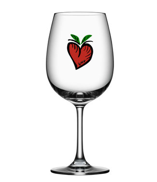 Ulrica Hydman-Vallien Kosta Boda wijnglas Hearts