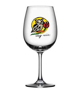 Ulrica Hydman-Vallien Kosta Boda wijnglas Stay Wise