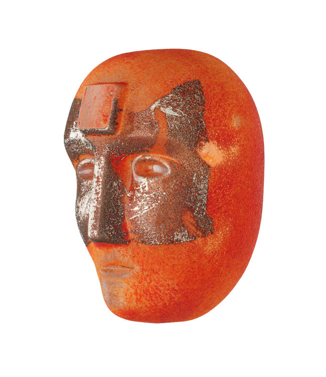 Kosta Boda Brains LOOK IN in Orange