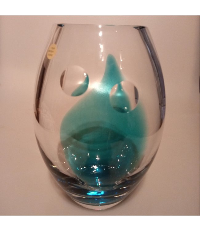 Leerdam Glaskunstvase Essilor