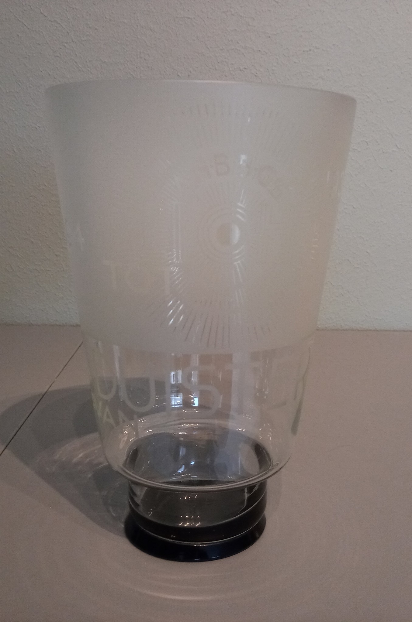 A.D. Copier glas vaas 'Licht tot Duister' Leerdam glaskunst Glaskunst Art