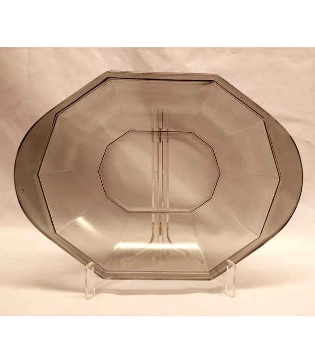 Leerdam Schale Pressglas grau 1921