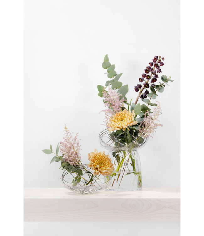 Orrefors Zweden Kristallvase Bloom - Orrefors