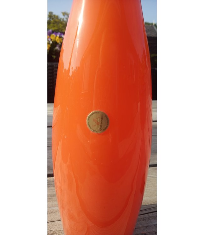 Siem van der Marel - Flaschenvase Iris orange