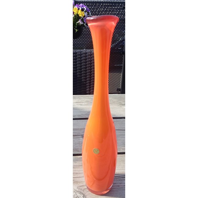 Siem van der Marel - Flaschenvase Iris orange