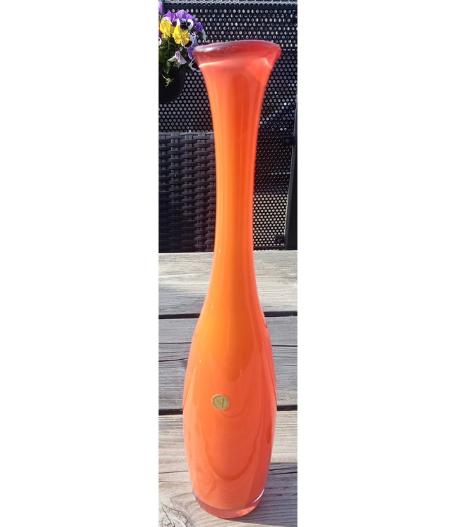 Siem van der Marel - Flaschenvase Iris orange