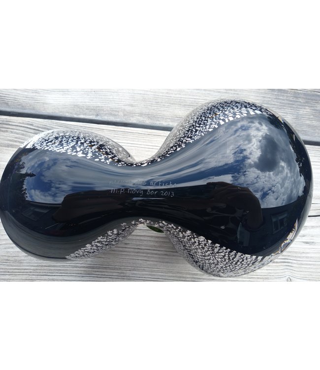 Jahresobjekt Leerdam Glaskunstmesse 2013 'Royal Twenty Five' Braun (Testobjekt)