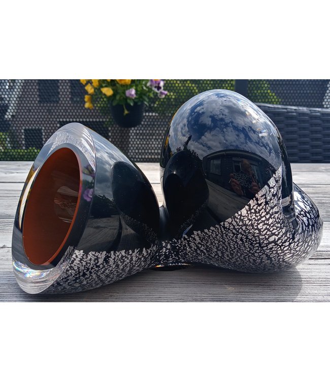 Jahresobjekt Leerdam Glaskunstmesse 2013 'Royal Twenty Five' Braun (Testobjekt)